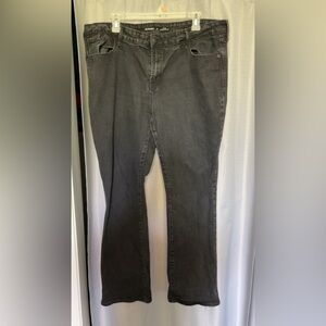 Old Navy Women's Dark Gray Straight Leg Jeans